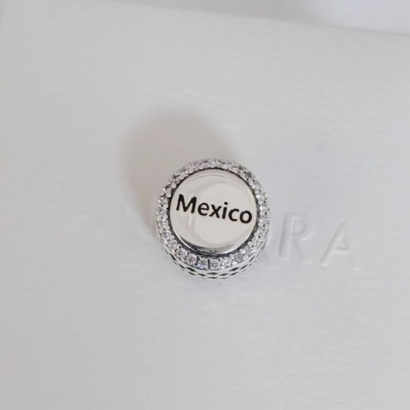 Pandora Mexico Flag Charm Bead Travel Destination Pendant S925 Silver with box - Picture 5 of 6